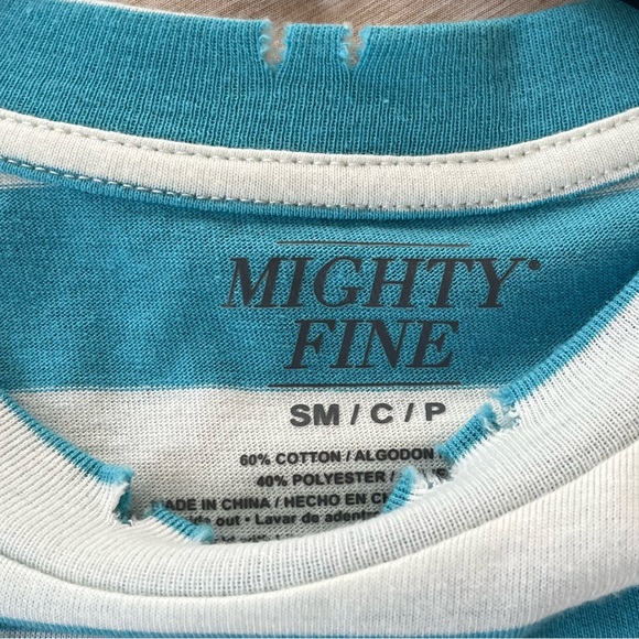 NASA striped distressed crop top - Picture 2 of 3